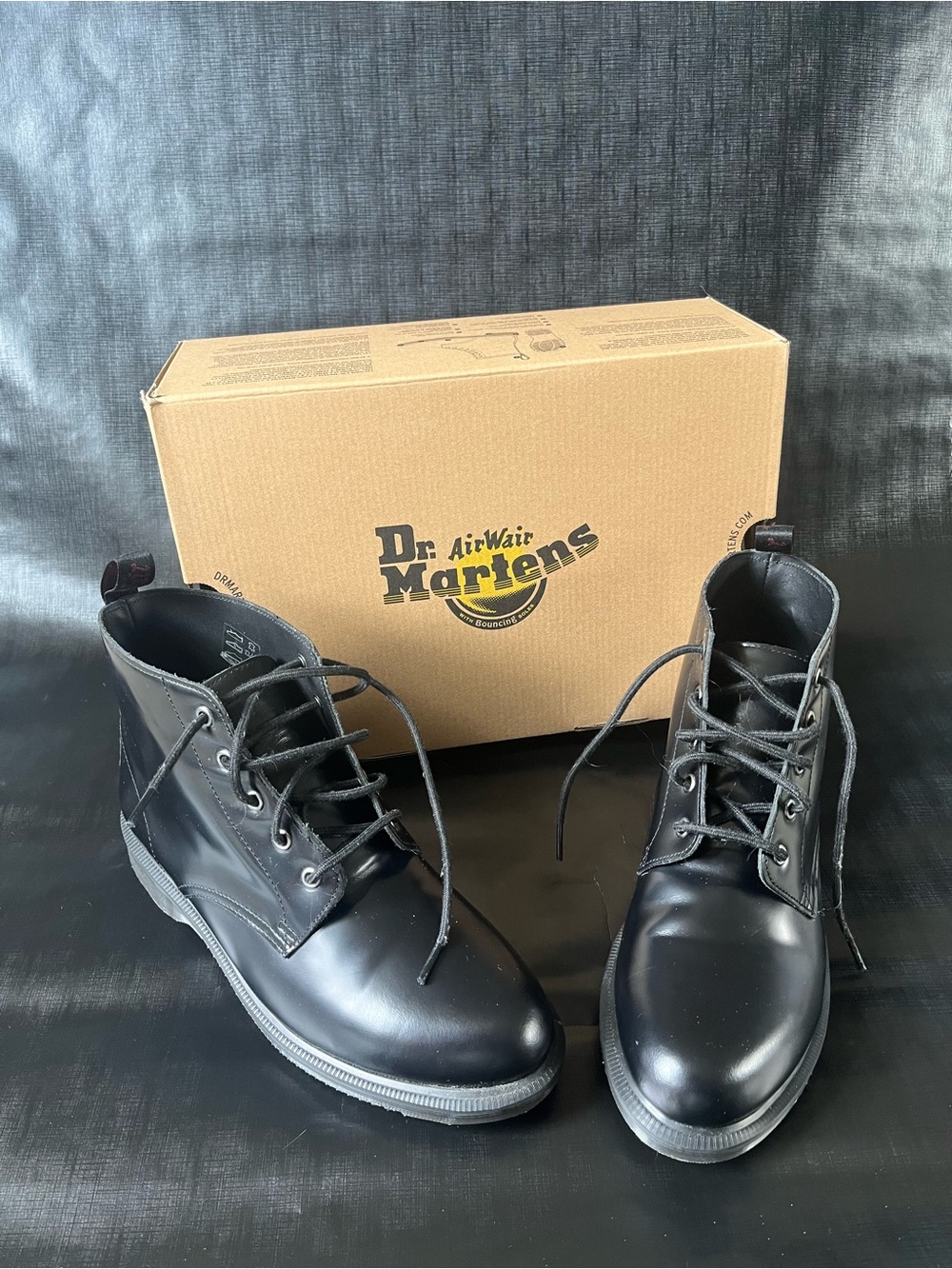 Dr. Martens Black Leather Chukka Boots